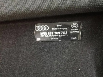 AUDI A5 8W POLIČKA ZADNÍ KUFRU 8W8867769 SPORTBACK