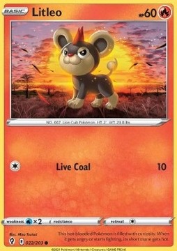 Pokemon TCG Litleo (EVS 022)