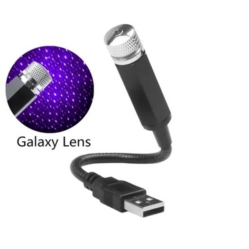 SVĚTLA DEKORATIVNÍ USB REGULOVACÍ OSVĚTLENÍ INTERIÉR VOZIDLA MINI LED NA STŘECHA