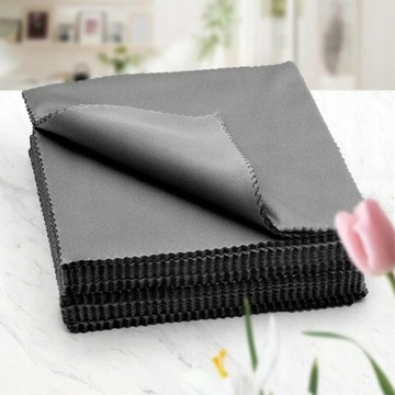 Ткань для очков из микрофибры ЧЕРНАЯ