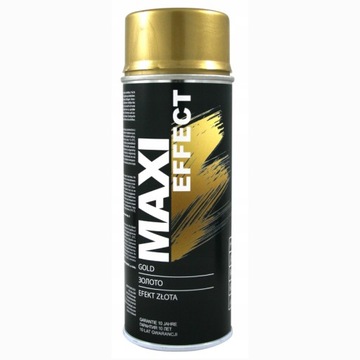 MAXI SPRAY FARBA LAKIER AKRYLOWY ZŁOTY GOLD 400ml