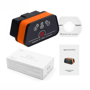 Vgate iCar2 ELM327 OBD2 PL диагностический интерфейс Bluetooth ЯЗЫК ПОЛЬСКИЙ