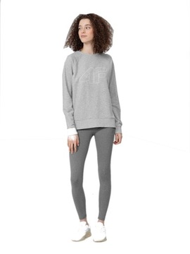 4F ЛЕГИНГИ ЖЕНСКИЕ ТРЕНИРОВОЧНЫЕ СЕРЫЕ LEG350 M