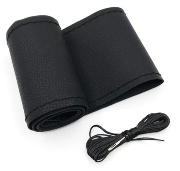 ЧЕХОЛ РУЛЕВОГО КОЛЕСА ИЗ ЦЕЛОГО куска кожи. Материал Противоскользящий.