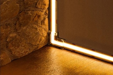 Złączka kątowa do taśm COB LED 8mm łącznik 90° zacisk szybki montaż klikana