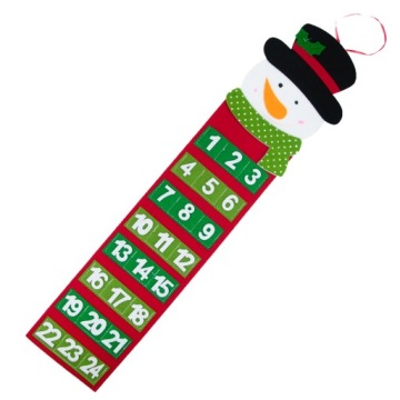 РОЖДЕСТВЕНСКИЙ АДВЕНТ-КАЛЕНДАРЬ САНТА СНЕГОВИК ВОЙЛОК