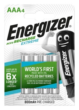 4x БАТАРЕИ ENERGIZER R3 AAA, 800 мАч