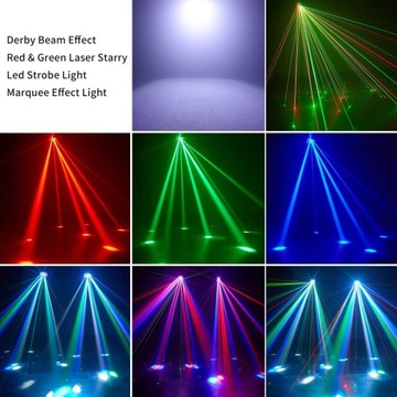 DJ Lights, Eyeshot Stage Party Light 4 в 1 с RGBW Derby Beam
