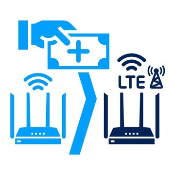 Dopłata do routera GSM / 4G w zestawie do monitoringu WiFi