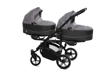 TWINNI BabyActive - Wózek bliźniaczy TWINNY 2w1