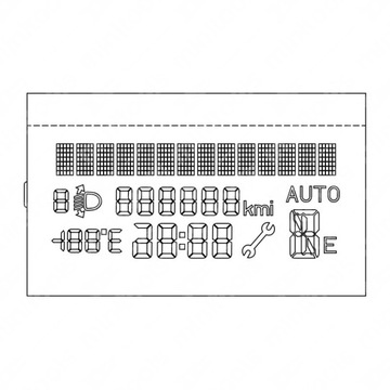 DISPLEJ LCD FIAT GRANDE PUNTO FIORINO DOBLO