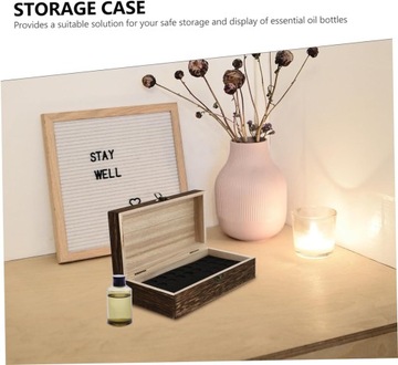 Ящик для хранения 2 бутылок эфирного масла сосны Gab