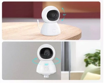 ЭЛЕКТРОННАЯ ВРАЩАЮЩАЯСЯ КАМЕРА НЯНЯ ДАТЧИК ТЕМПЕРАТУРЫ WIFI TUYA SMART PL