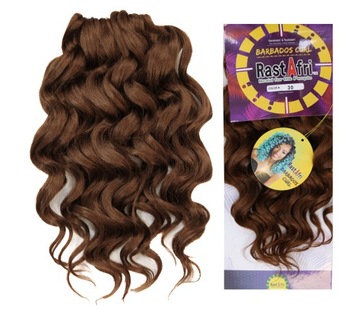 Rastafri Afroloki Syntetyczne Włosy Loki Do Wplotu Barbados Curl 30
