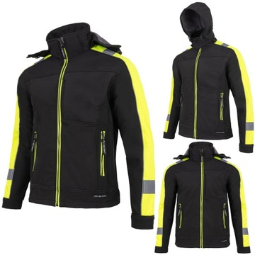 SOFTSHELL KURTKA ROBOCZA ODBLASK KAPTUR REDBERG