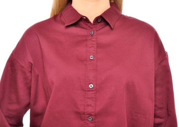 LEE koszula REGULAR burgundy PLAIN SHIRT L 40