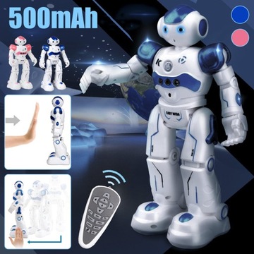 ROBOT ZABAWKOWY, ROZPOZNAWANIE GESTÓW, Z ŚWIATŁEM LED I MUZYKĄ, NA URODZINY