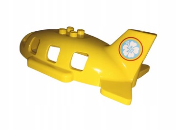 LEGO DUPLO Żółta góra kadłuba samolotu 18721pb02 z zestawu 10871