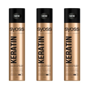 Syoss Keratin lakier do włosów 3x 300ml