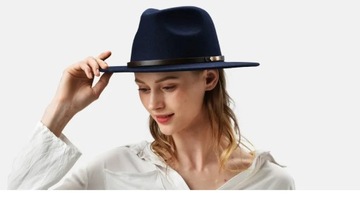 FURTALK kapelusz Fedora dla kobiet mężczyzn 100% wełna australijska