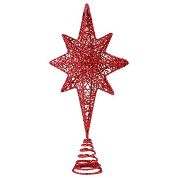 Новогоднее украшение «Рождественская звезда» блестящая 3 шт.