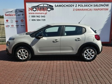 Citroen C3 III Hatchback 1.2 PureTech 68KM 2017 Citroen C3 1.2 Benzyna Perłowy lakier Klimatyzacja Zadbany Zamiana FV-Marża, zdjęcie 8