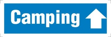 Tabliczka BHP camping 15x45cm #349 A