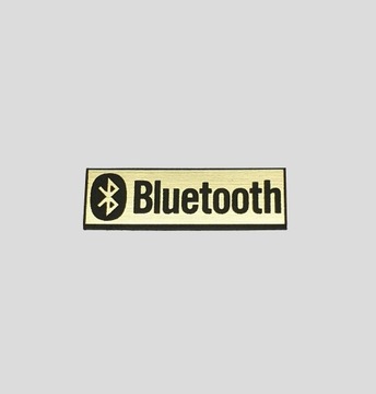 BLUETOOTH naklejka emblemat 32 x 10 mm*ZŁOTA