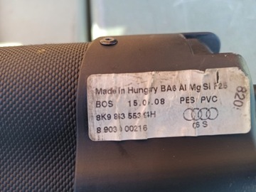 AUDI A4 B8 ROLETA KUFRU AVANT KOMBI 8K9863553 94H