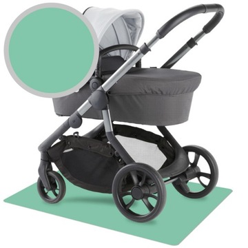 Глубокий коврик для коляски 70х100см, защита пола.