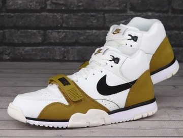 Buty męskie, sportowe Nike AIR TRAINER 1 ESS BIAŁY ZIELONY SKÓRA