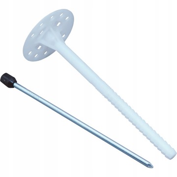 KOŁKI DYBLE DO STYROPIANU TRZPIEŃ METALOWY 20cm