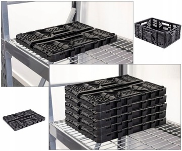 Складной пластиковый ящик HD 43 л TACTIX PREMIUM