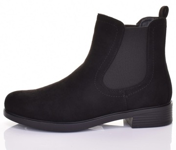 WSUWANE BOTKI DAMSKIE PŁASKIE NA WIOSNĘ WYGODNE ZAMSZOWE