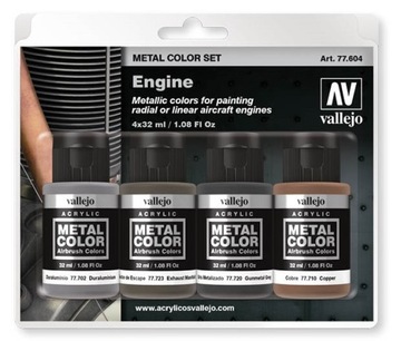 Vallejo 77604 Metal Color 4x 32 мл Двигатель