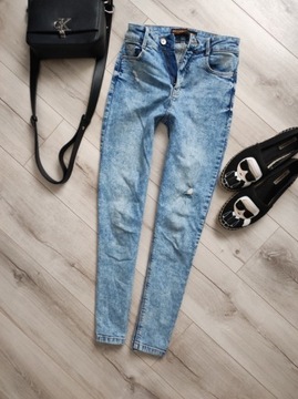 C&A MOM fit spodnie dzinsy wysoki stan jeans