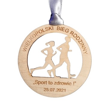 Medal bieg bieganie maraton pamiątka grawer