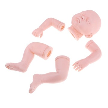 Symulacja 22-calowe niepomalowane zestawy Reborn laleczka bobas Vinyl Mold