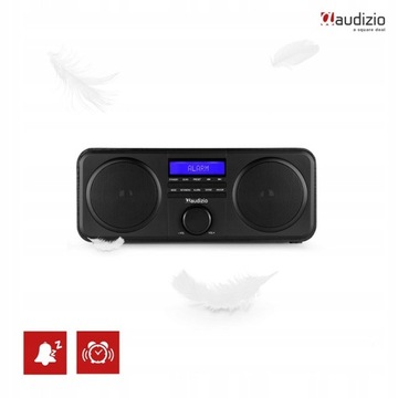 FM DAB стерео цифровое радио + будильник черный Audizio