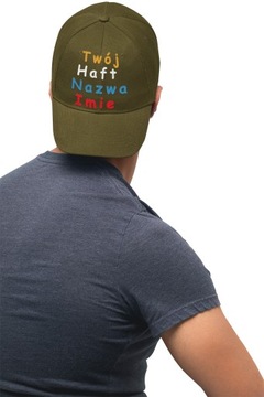 CZAPKA BEJSBOLÓWKA HAFT LOGO NAPISEM NADRUKIEM