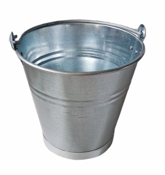Wiadro ocynkowane metalowe solidne grube 16l