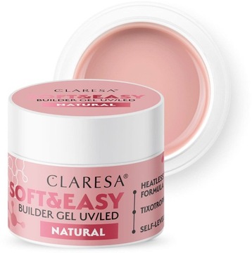 Claresa żel budujący do paznokci gel NATURAL 45g
