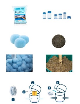 Фильтрующие шарики с ионами серебра, вставной насос, фильтр для бассейна Silverloon, 700 г