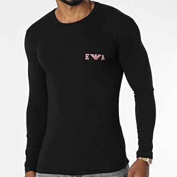 EMPORIO ARMANI markowa koszulka Longsleeve BLACK M