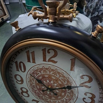 Настенные часы большие черные, золотые 42см ретро лофт