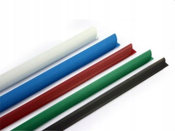 Полоски Прижимные корешки выдвижные, черные, 15 мм, по 50-80 листов в упаковке. 50 штук