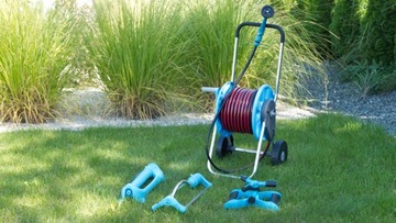 НАБОР 4-СЛОЙНОЙ ТЕЛЕЖКИ ДЛЯ САДОВОГО ШЛАНГА, СОЕДИНИТЕЛИ ДЛЯ ПИСТОЛЕТА 3/4 ДЮЙМА, 30 м