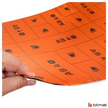 БУТИЛОВЫЙ БИТУМИНАЛЬНЫЙ ЗВУКОВОЙ МАТ 75х50см толщиной 4 мм сельскохозяйственная машина