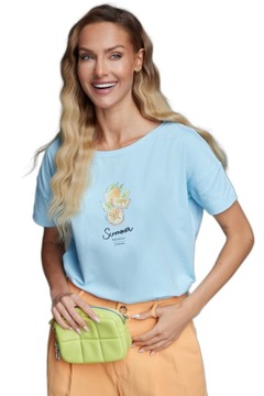 Summer t-shirt PREMIUM bluzka miła bawełna POLSKA marka LaTynka TOP