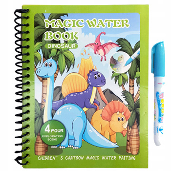 Kolorowanka Wodna Dinozaury Magiczny Flamaster